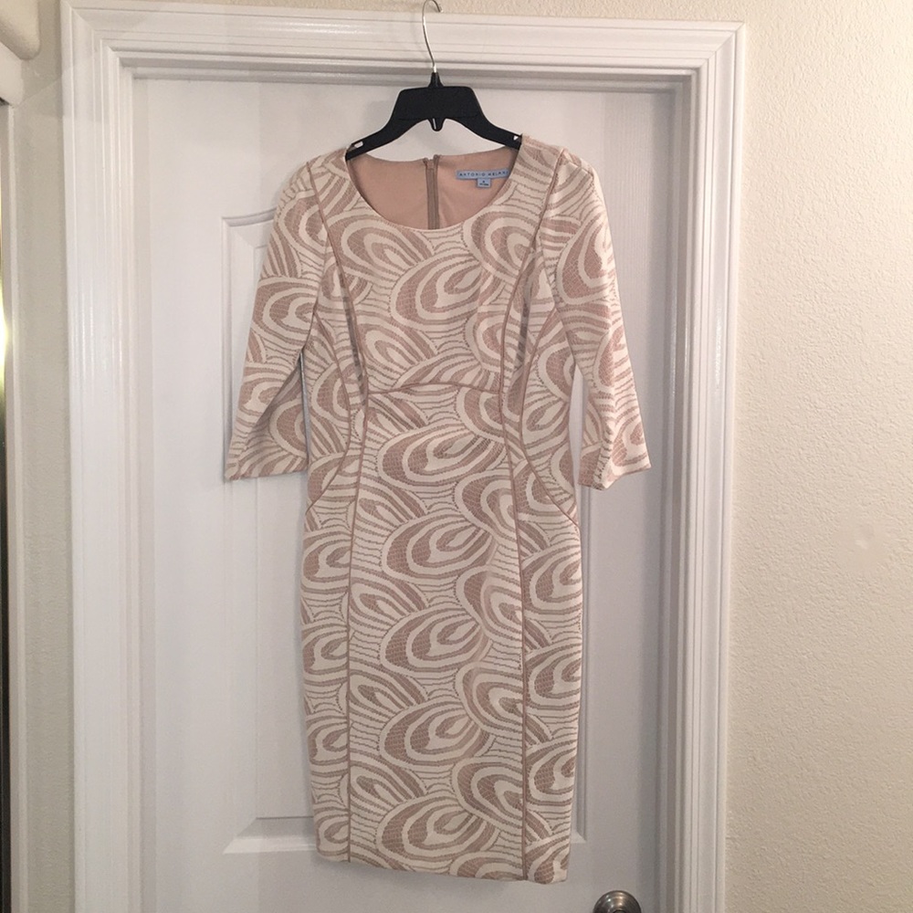 Antonio Melani Cream sheath dress size 4